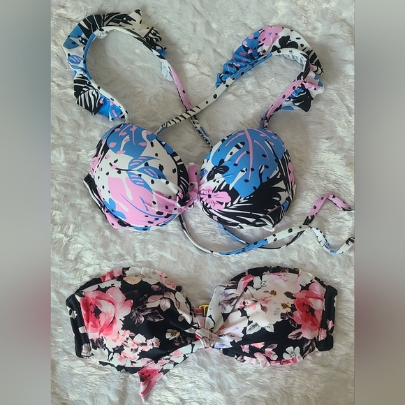 Set of 2 Bikini Swimsuit Tops, Sz Small - Picture 8 of 8